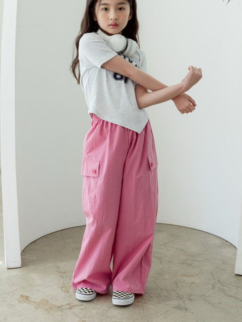 Kids Button Pants