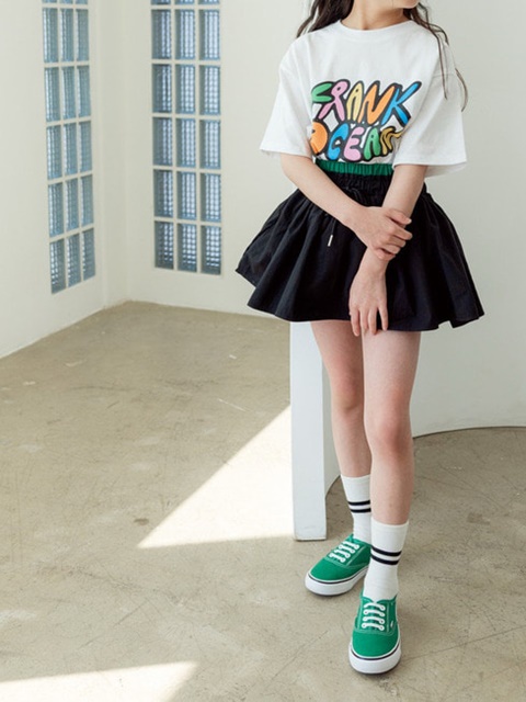 Kids Double Skirt Pants
