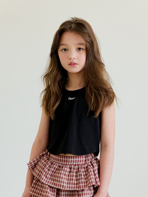 Kids Embroidery Sleeveless Tee