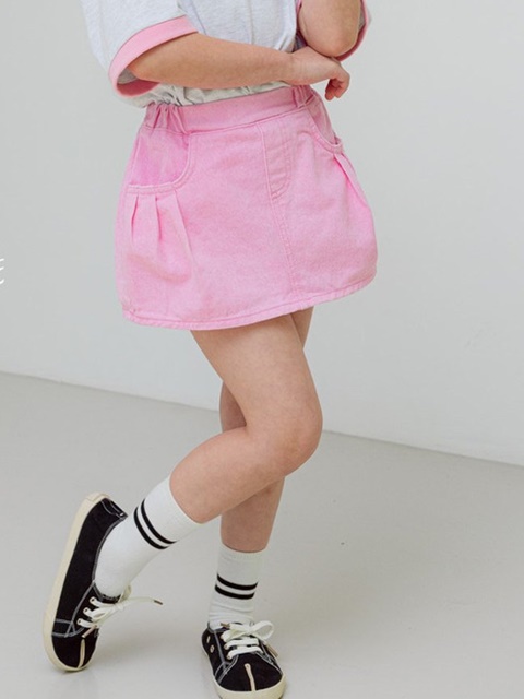 Junior Pigment Pleated Skirt Pants