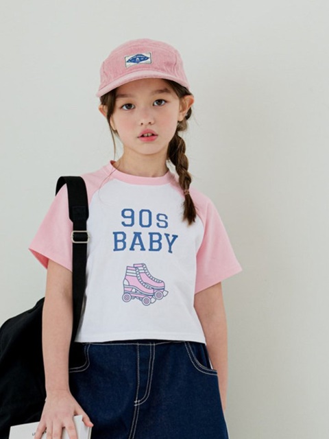 Junior Baby Raglan Crop Tee