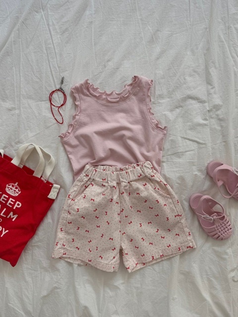 Ribbon Cotton Shorts