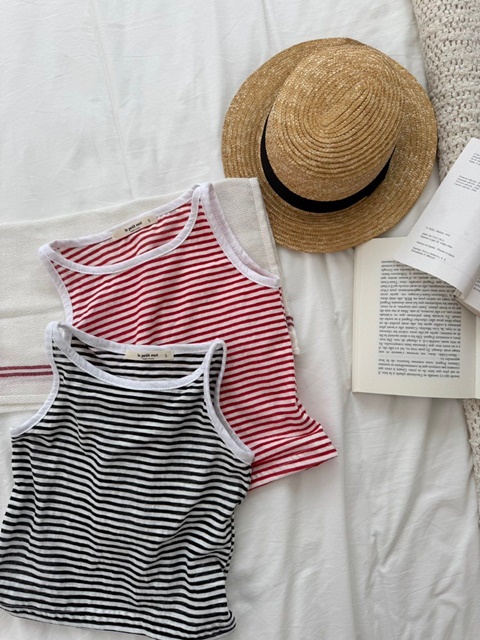 Stripe Lip Sleeveless