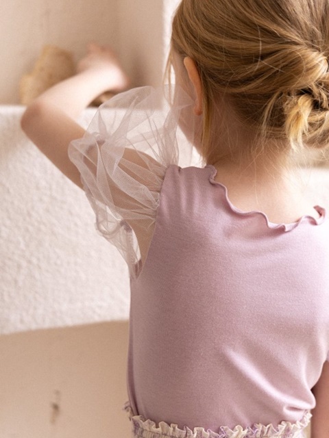 Selene Mesh Puff Tee