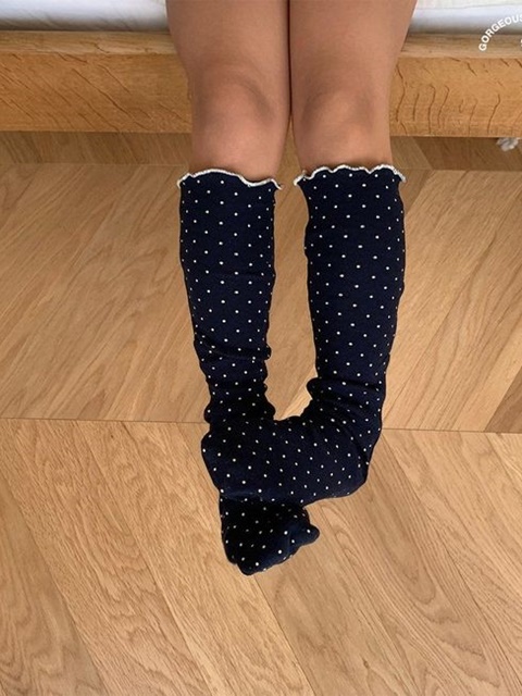 Dot Knee Socks