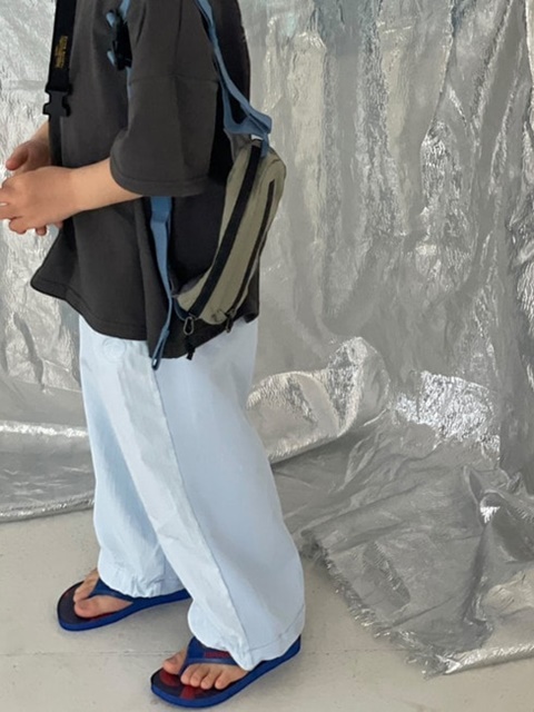 Half Half String Pants