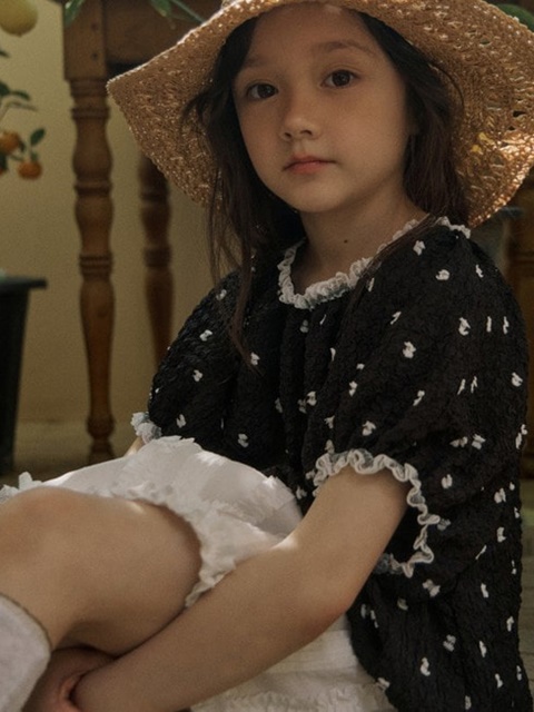 Claire Blouse Black Dot