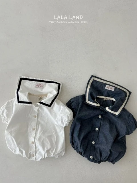 bebe Denim Sailor Short Sleeve Suit