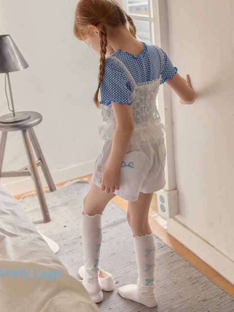 Frill Embroidery Pants