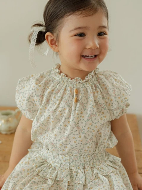 Frill Flower Blouse