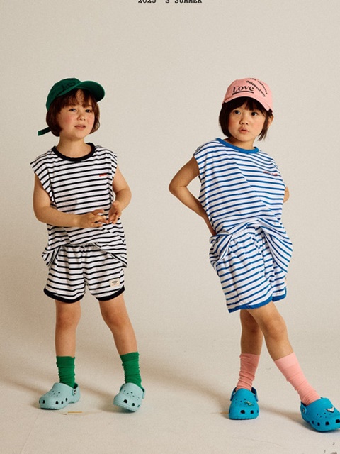 Sleeveless Stripe Tee
