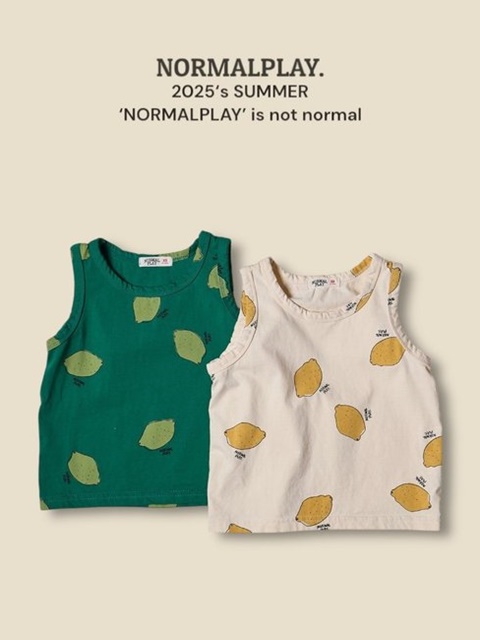 Yellow Lemon Sleeveless Tee
