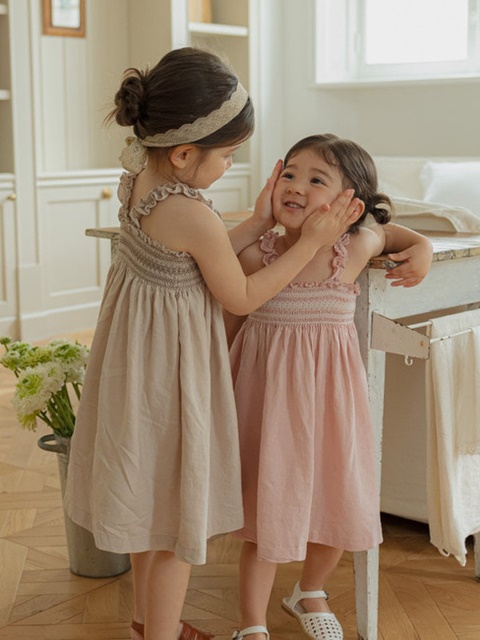 Shirred Frill One-piece