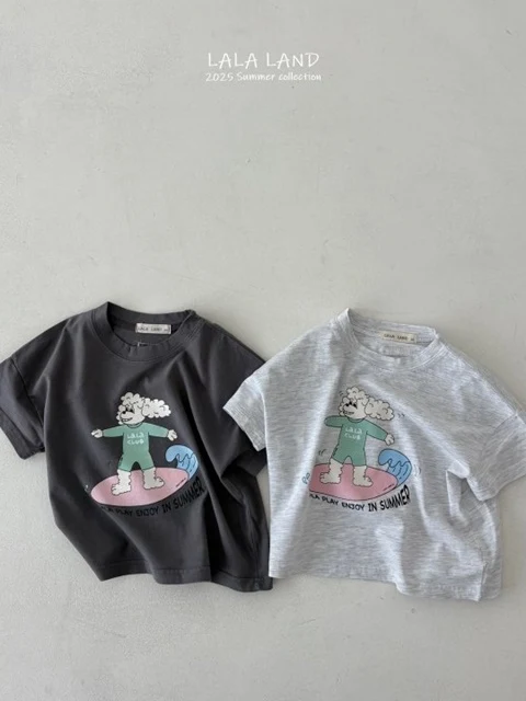 kids Poodle Surf Tee