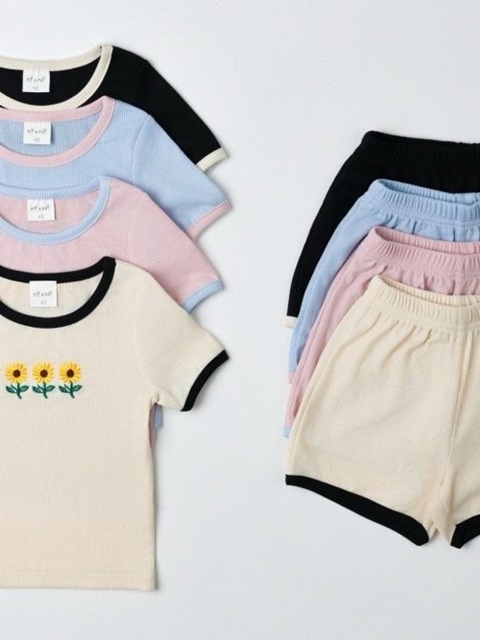 Sunflower Top Bottom Set Sunflower Top Bottom Set