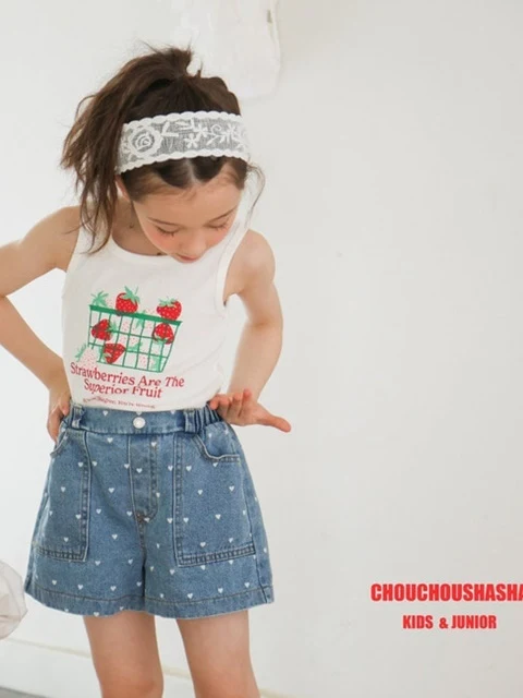Heart Pocket Denim Pants