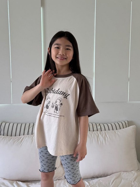 Bear Raglan Short Sleeve Tee Bear Raglan Short Sleeve Tee
