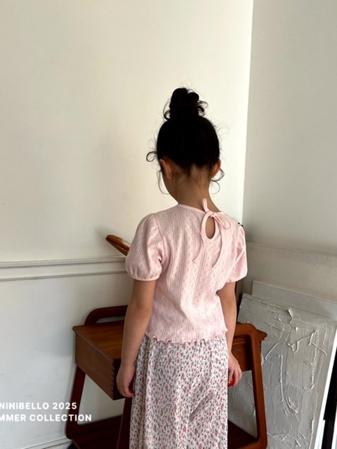 Back Ribbon Eyelet Tee