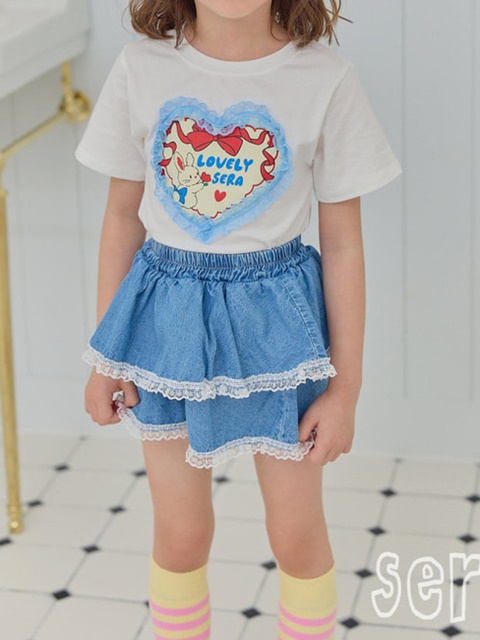 Denim Lace Skirt Pants Denim Lace Skirt Pants