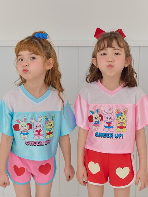 V-neck Cheer Up Short Sleeve Tee V-neck Cheer Up Short Sleeve Tee