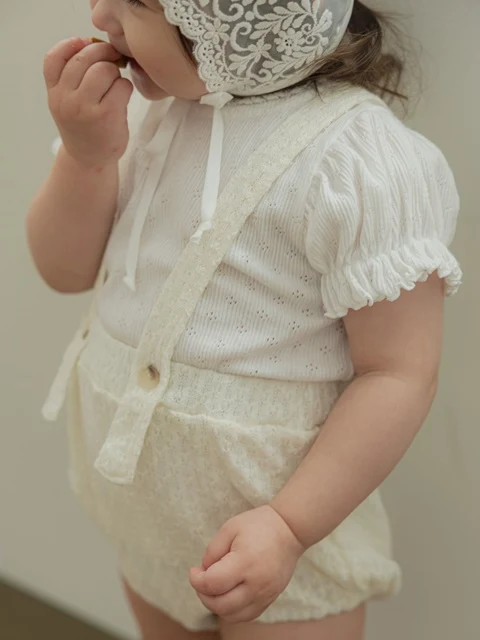 Bebe Overalls Jacquard Bloomers