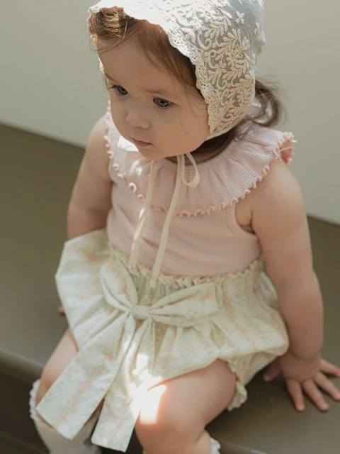 Bebe Frill Ribbon Wave Sleeveless