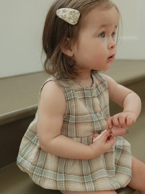 Bebe Check Pintuck Sleeveless Suit
