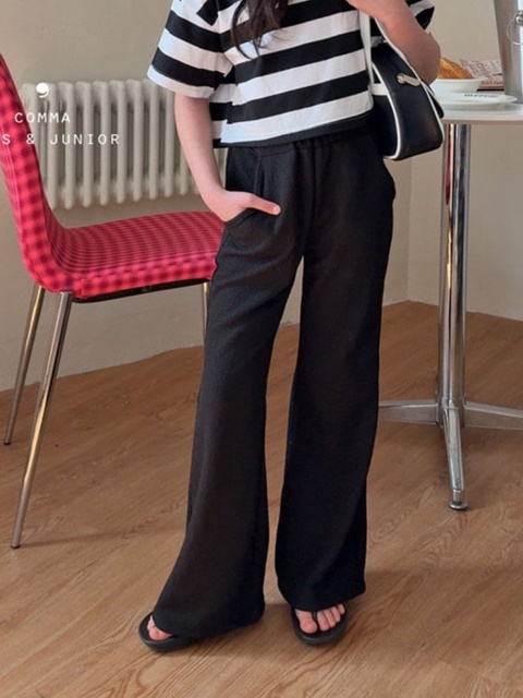 Pleated Wide Bootcut Pants Pleated Wide Bootcut Pants