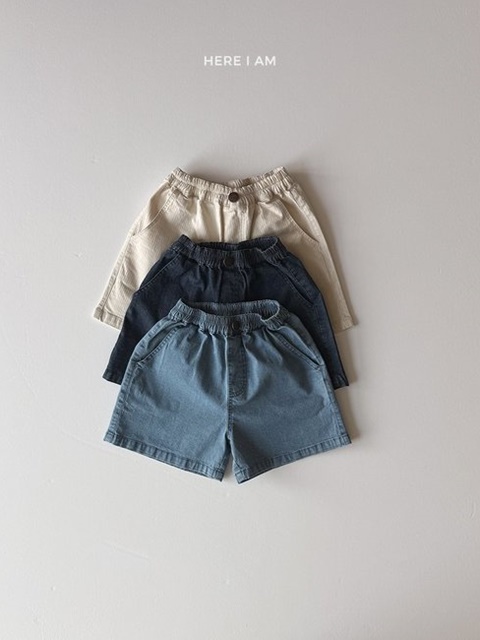 Essential Cotton Denim Short Pants