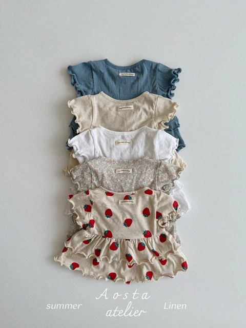 Linen Frill Blouse