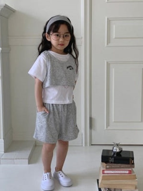 Crop Sleeveless Set Crop Sleeveless Set