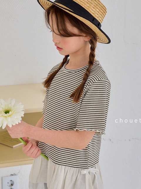 Stripe Frilly Tee Stripe Frilly Tee