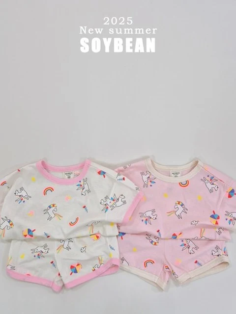 Unicorn Ringer Top Bottom Set Unicorn Ringer Top Bottom Set