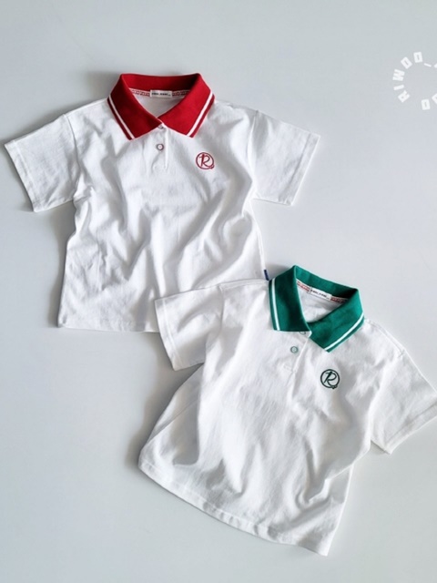 Green Red Collar Short Sleeve Tee (Adult) Green Red Collar Short Sleeve Tee (Adult)