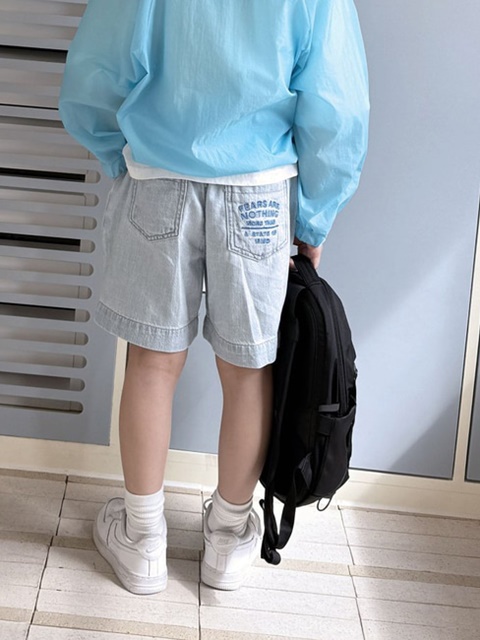 Linen Embroidered Denim Pants Linen Embroidered Denim Pants