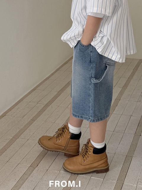 Carpenter Half Denim Pants