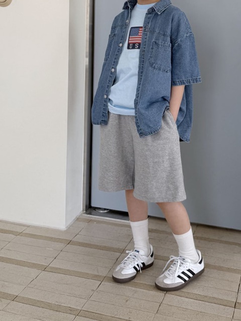 Wide Half Pants