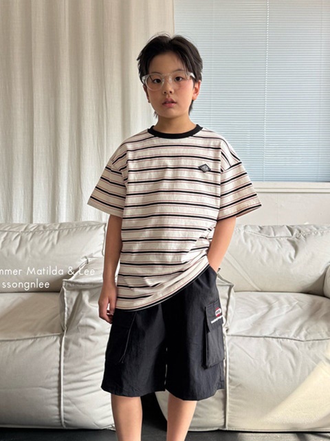 Emblem Stripe Tee