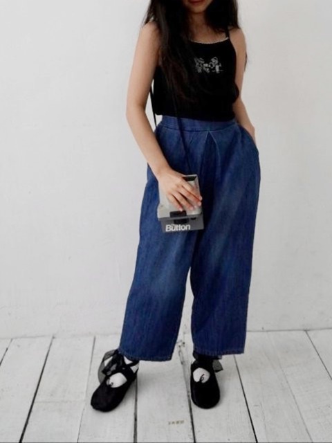 Flower Garden Blue Pants Flower Garden Blue Pants