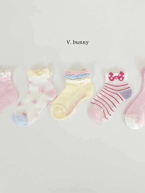 Dot Ribbon Socks Set
