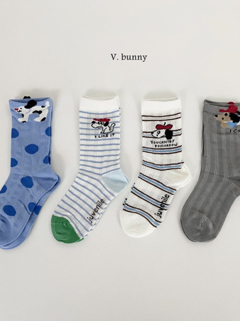 Blue Dot Socks Set