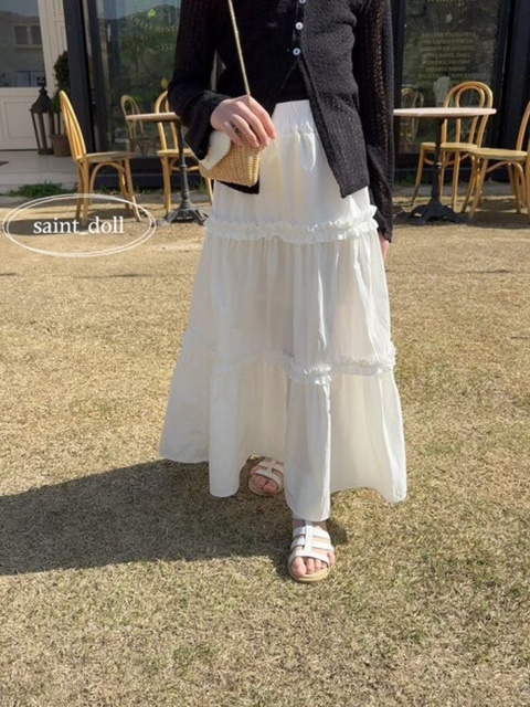 Frill Cancan Long Skirt Frill Cancan Long Skirt