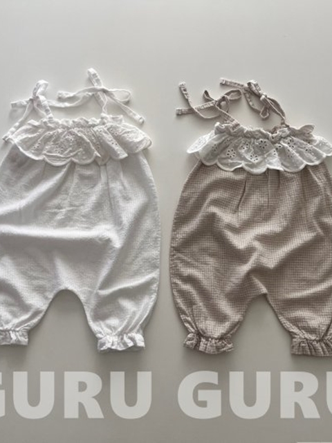 Embroidered Overalls
