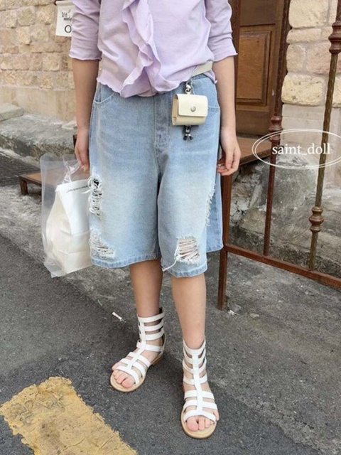 Luno Denim Short Pants Luno Denim Short Pants
