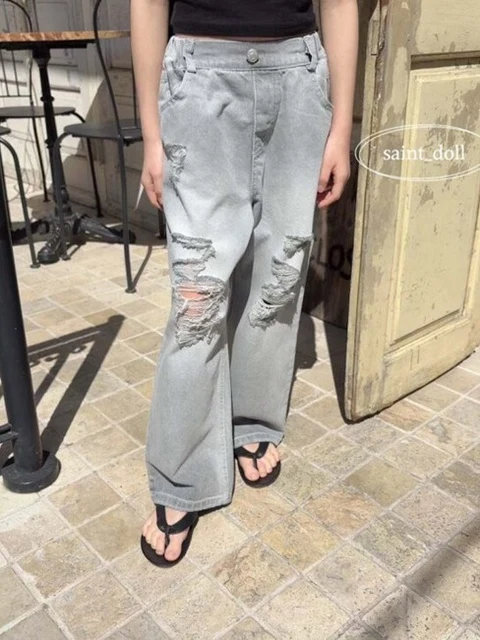 Damage Denim Pants Damage Denim Pants