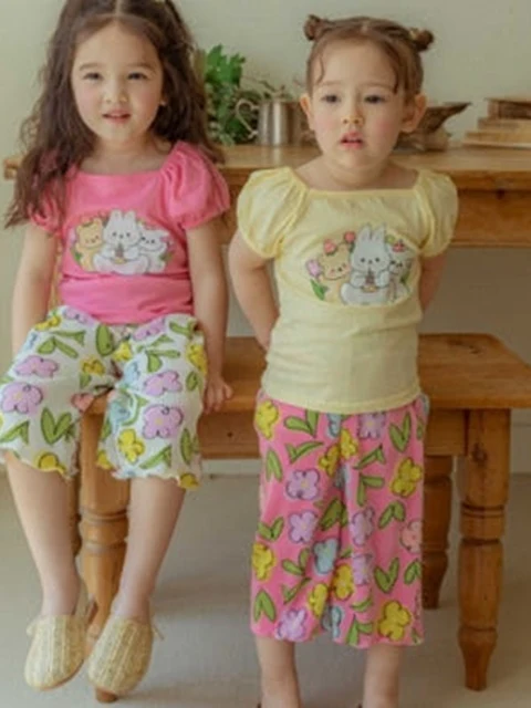 Flower Pleated Pants Flower Pleated Pants