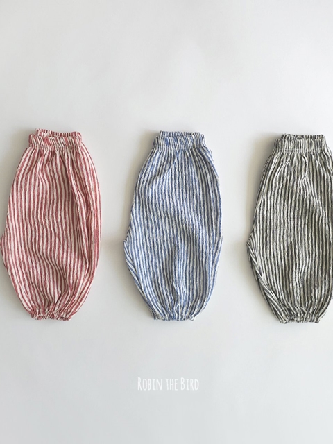 Striped Sausage Pleated Pants Striped Sausage Pleated Pants