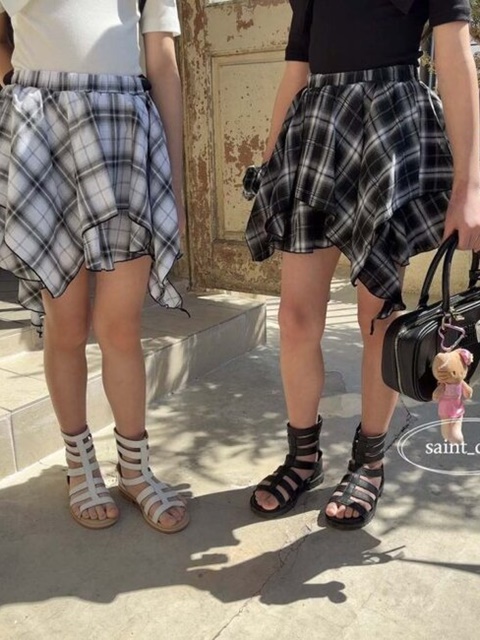 Checked Skirt