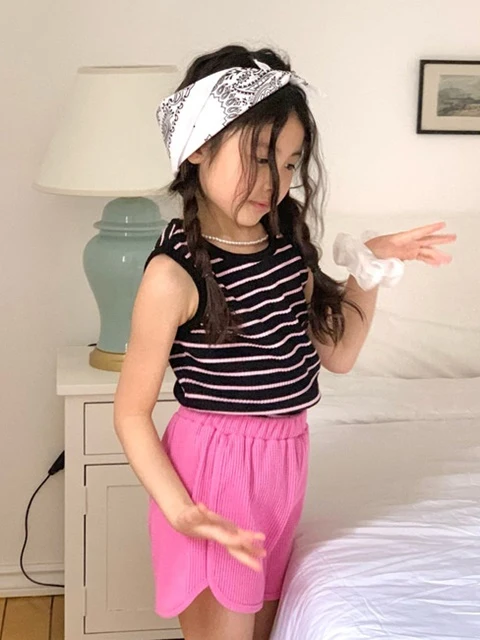 Rib Stripe Sleeveless Tee Rib Stripe Sleeveless Tee
