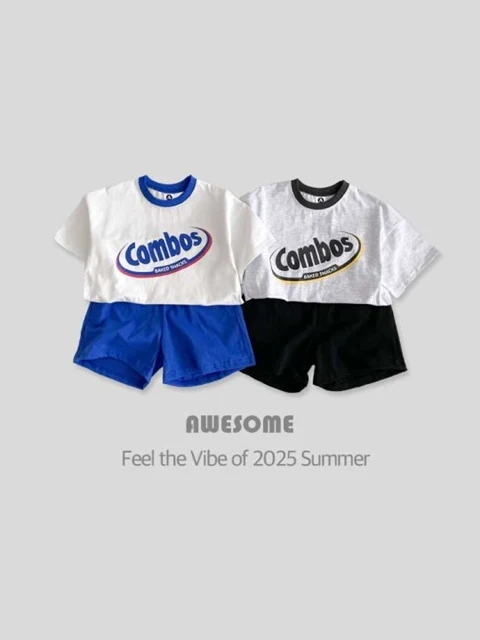 Combo Short Sleeve Top Bottom Set Combo Short Sleeve Top Bottom Set